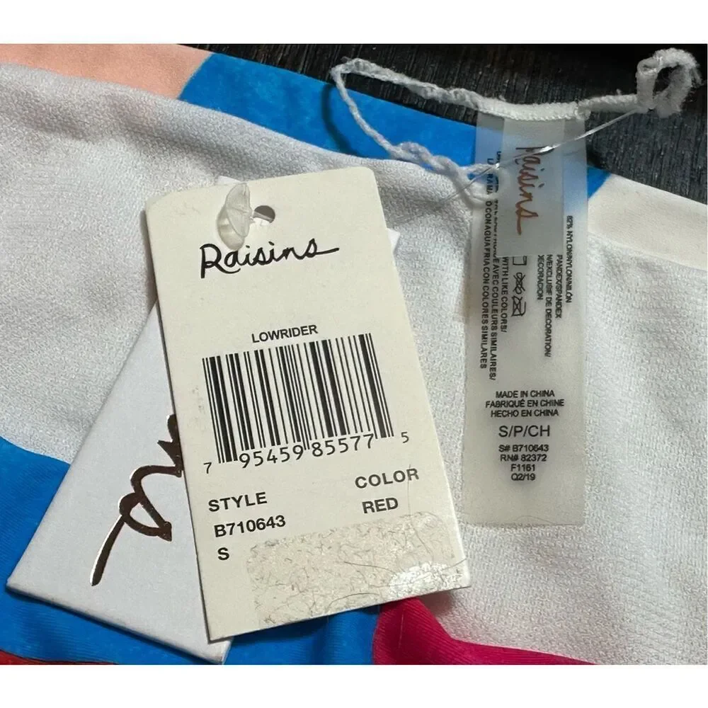 Raisins NWT size S lowrider bikini bottoms